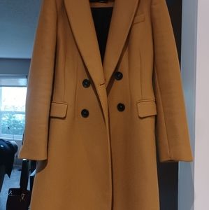 Zara wool coat, Size 8, camel colour